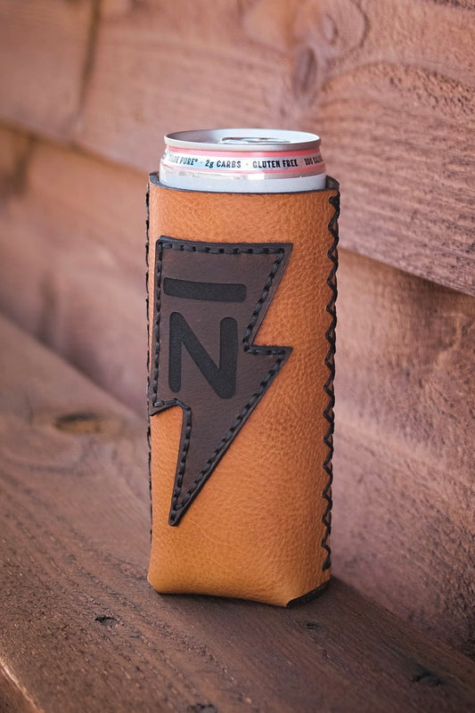 A custom tall can koozie