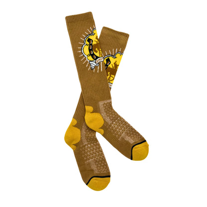 Lucky Bucking Tan Performance Socks