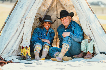 Lucky Bucking Tan Performance Socks