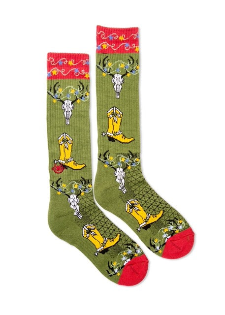 Lucky Chuck Get A Little Western Performance Socks