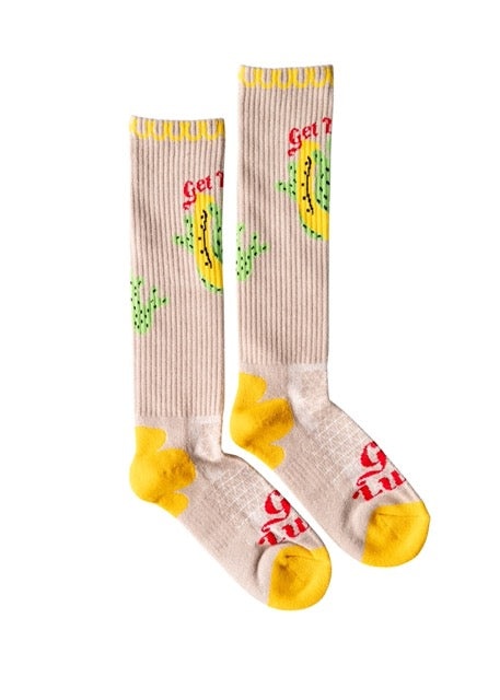Lucky Chuck Get Lucky Tan Performance Socks