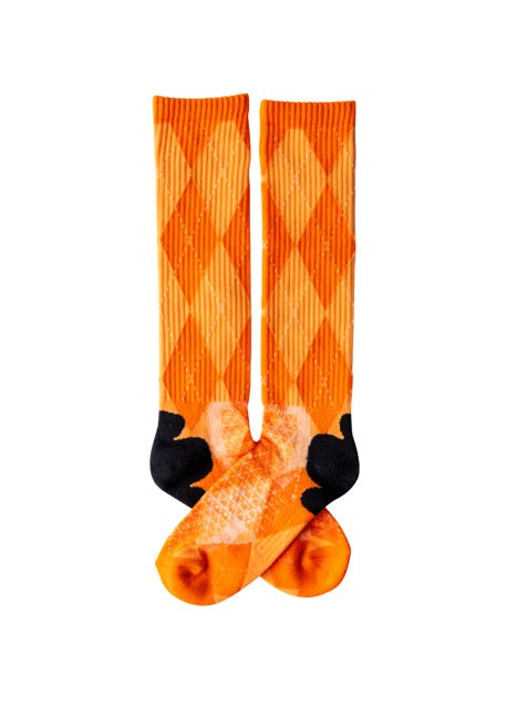 Lucky Chuck Orange Outlaw Performance Socks