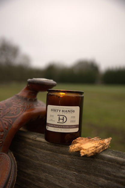 Sandalwood and Saddle Leather Candle Collection